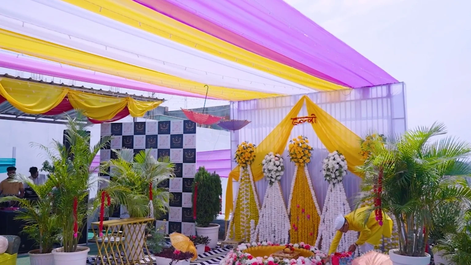 Rooftop Haldi & Mehandi Venue in Haldwani